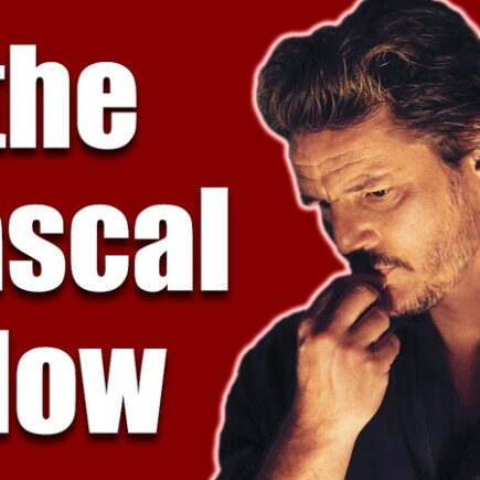 Pedro Pascal mid length flow hairstyle tutorial showing his signature textured swept back layers with tapered back and sides